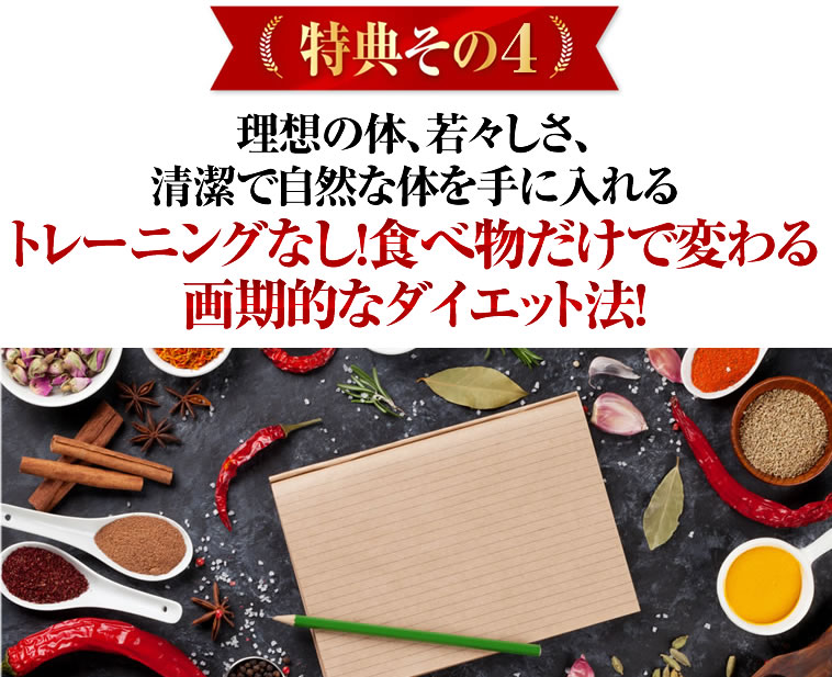 理想の体型、２０代の美肌、清潔で自然な体臭を手に入れるトレーニングなし！食べ物だけで変わる最強ダイエット法！